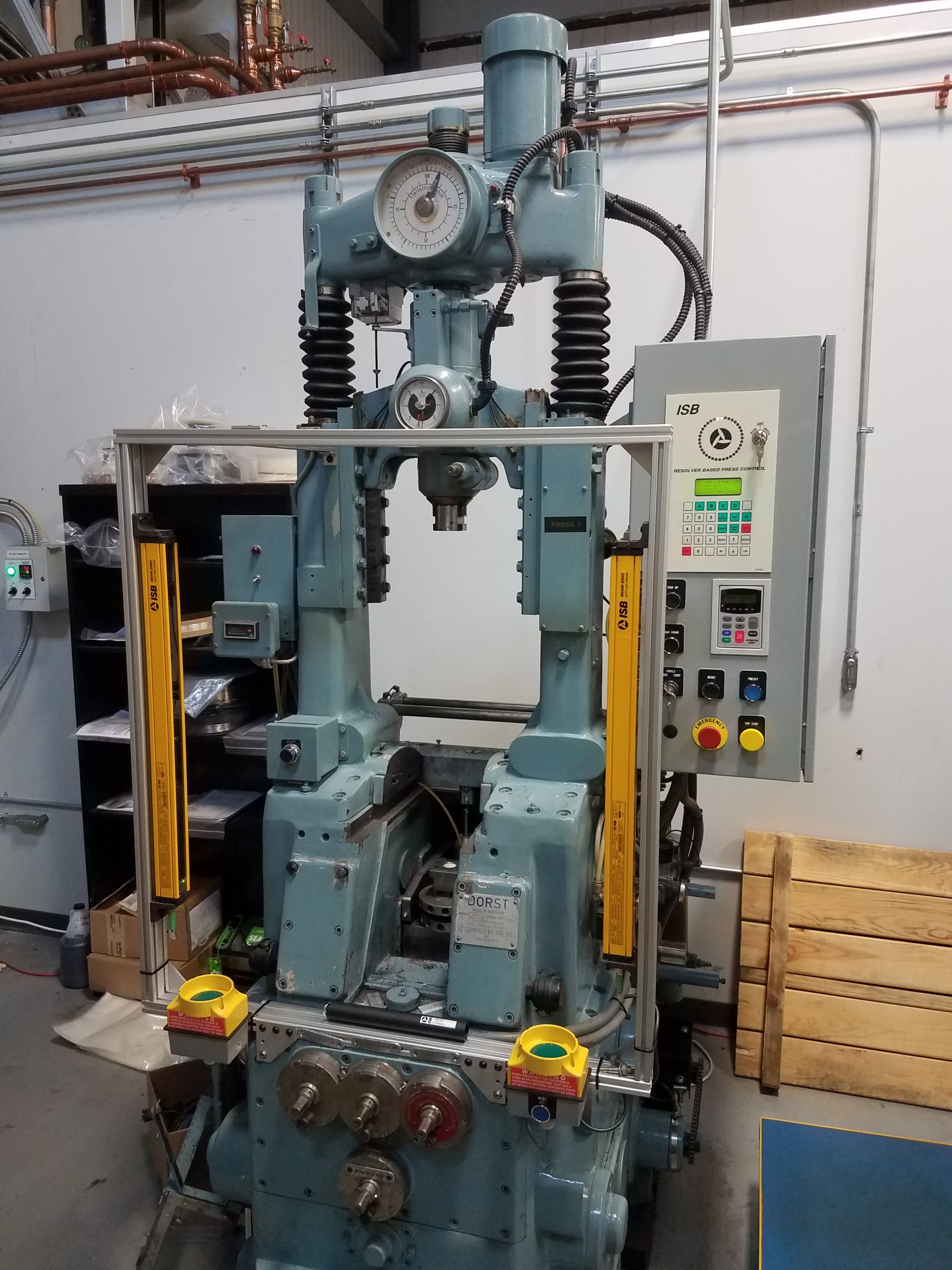 Making it safe; A Dorst Powder Metal Compacting Press is retrofitted ...